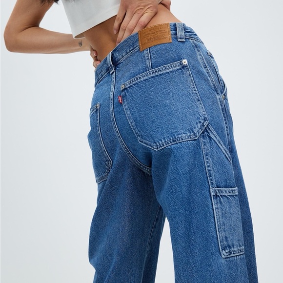 New Levi's Dad Utility Pants Jeans Denim Straight Leg Baggy - Picture 3 of 15